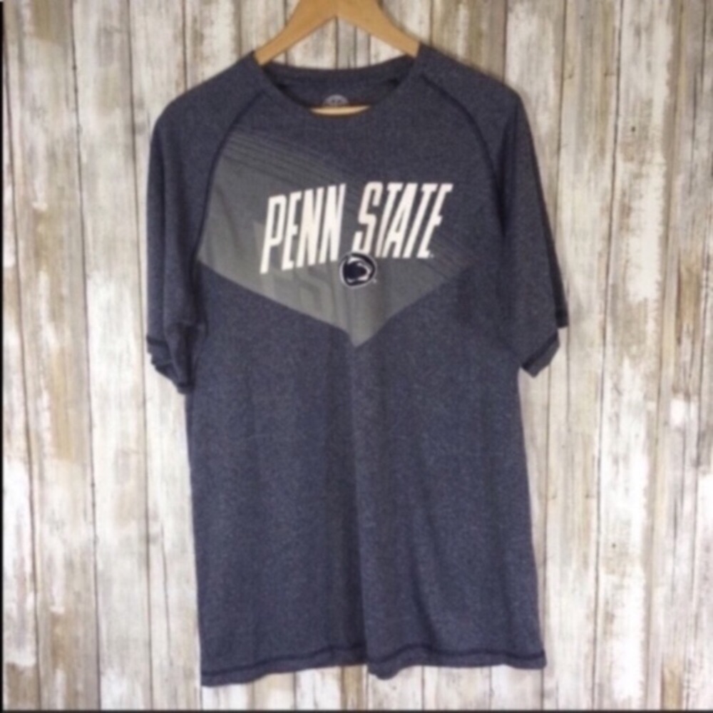 Penn State Nittany Lions Men’s Large Athletic Tee Blue NCAA Football Shirt